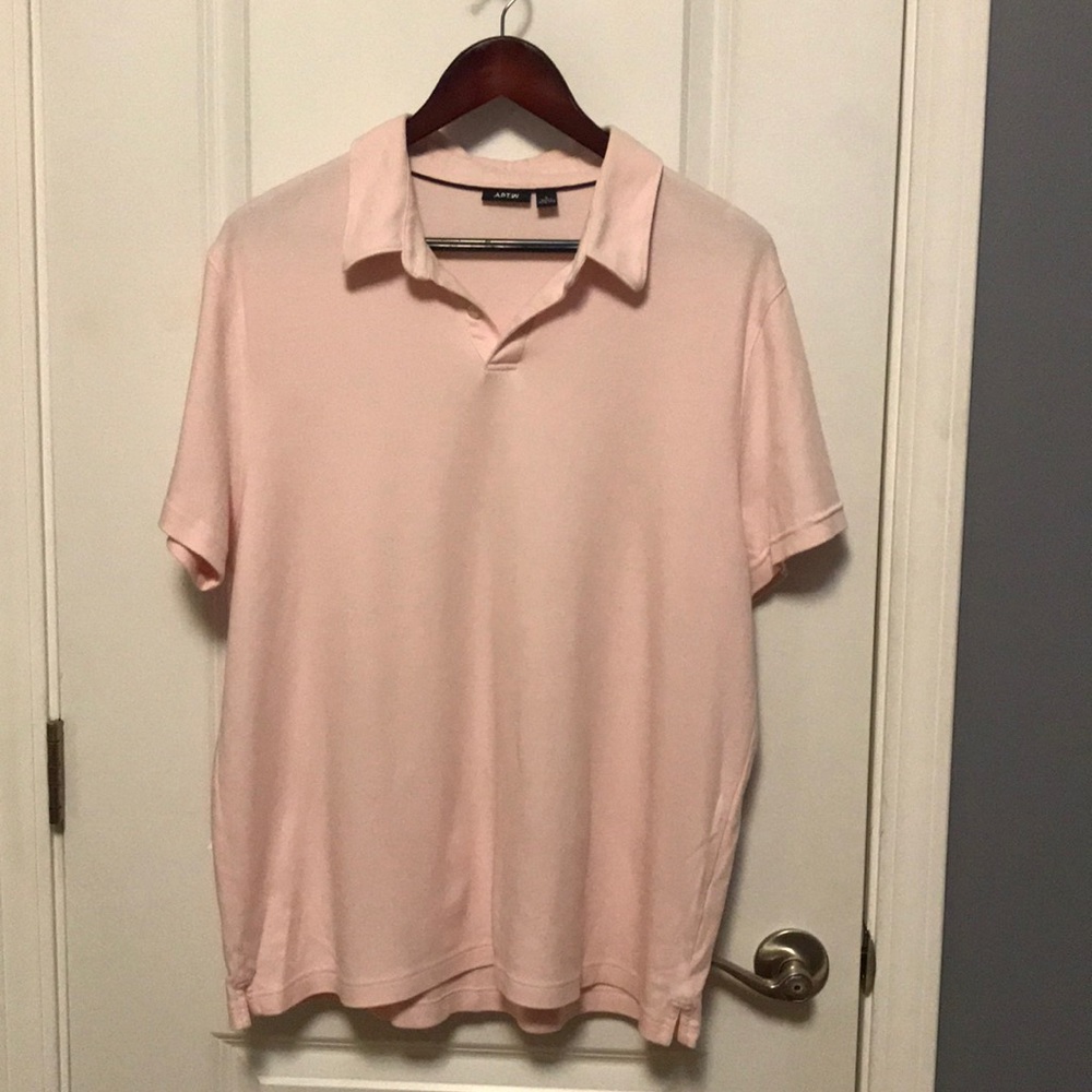 Pink Soft Cotton Polo. Great for spring!☀️🐛🌸